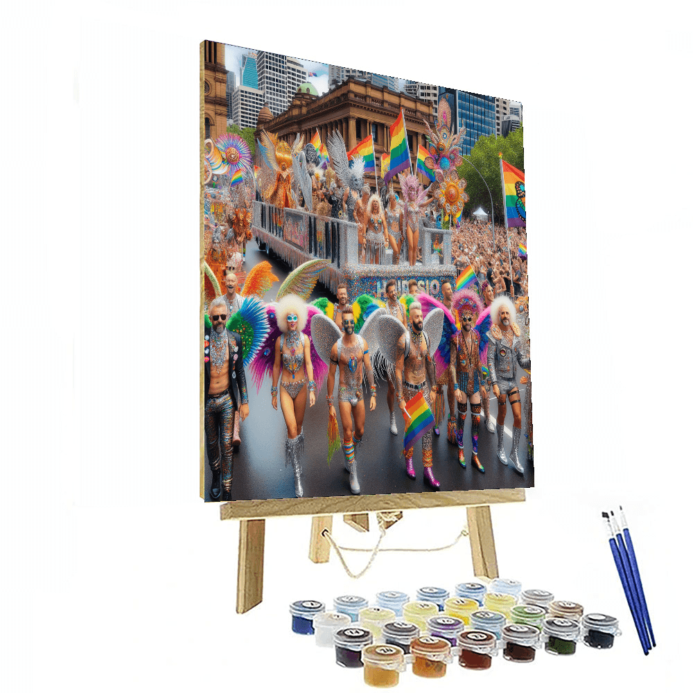 Sydney Gay And Lesbian Mardi Gras - Sydney, Australia Paint By Color