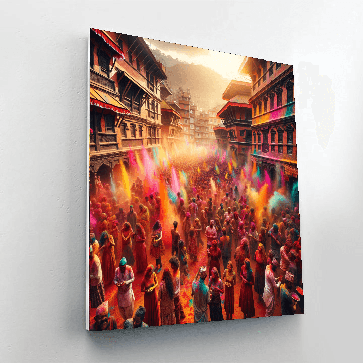 Festival Of Colors - Nepal Number Painting