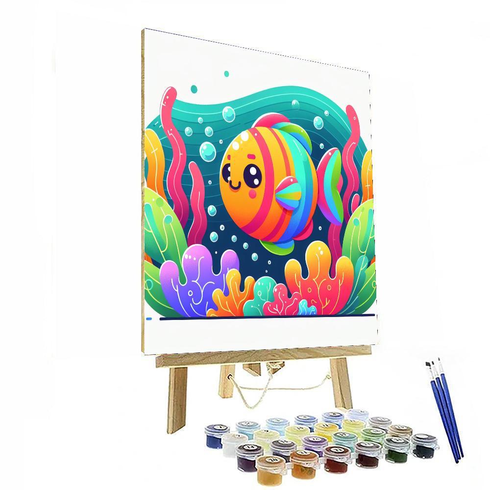 Sunny Rainbow Fish Paint By Color