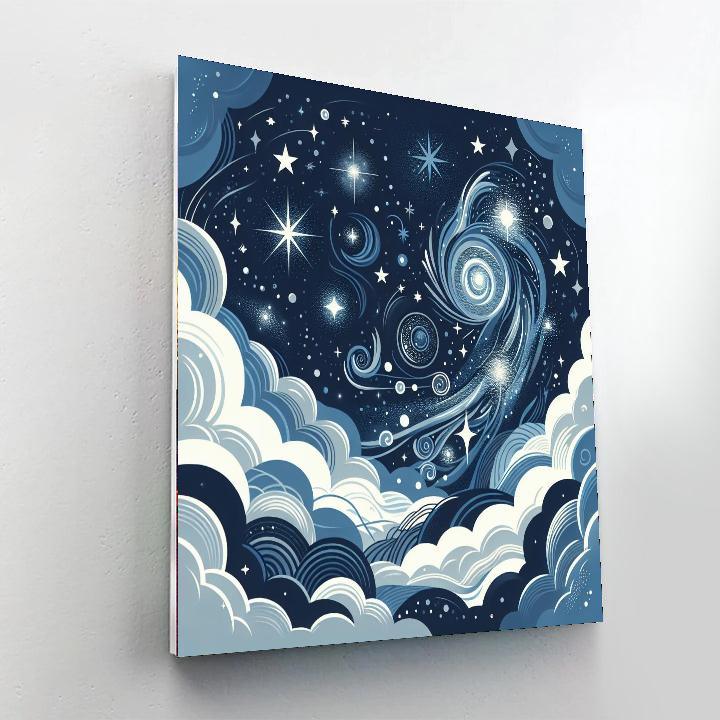Dreamy Stardust Night Paint By Numbers Kits