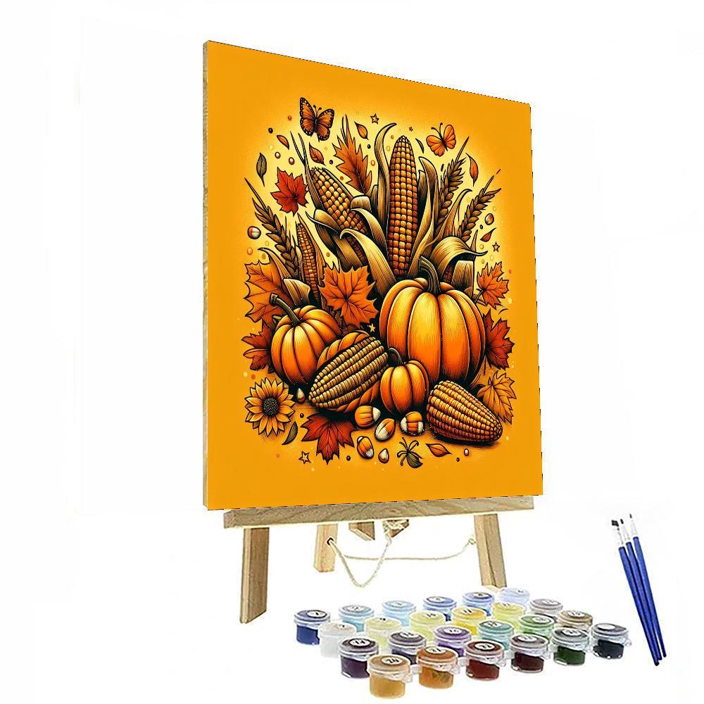 Festive Autumn Harvest Paint By Numbers Kits