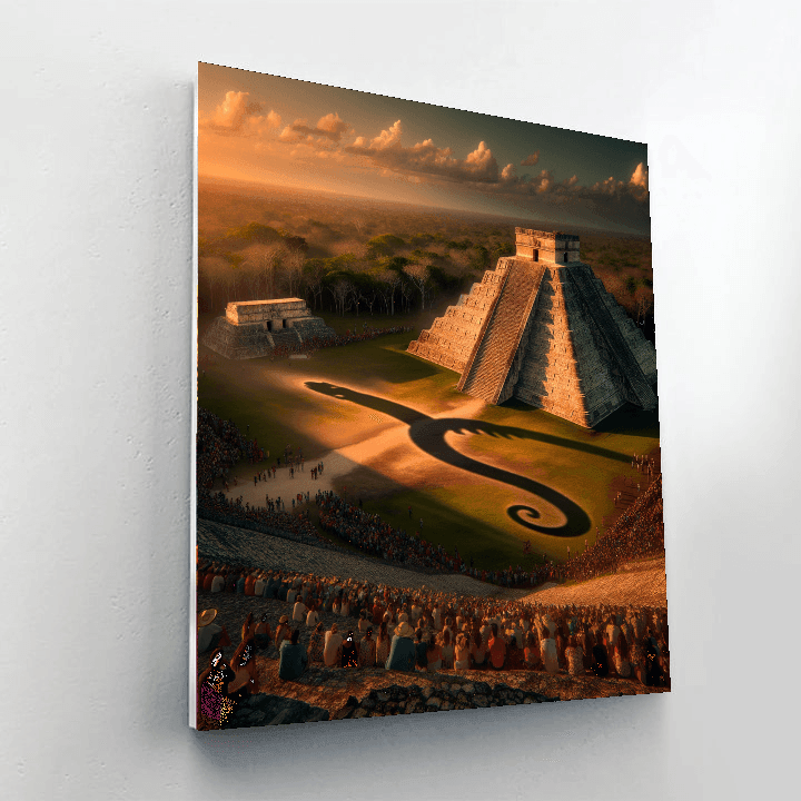 Spring Equinox At Chichen Itza - Yucatan Numbered Painting Kits