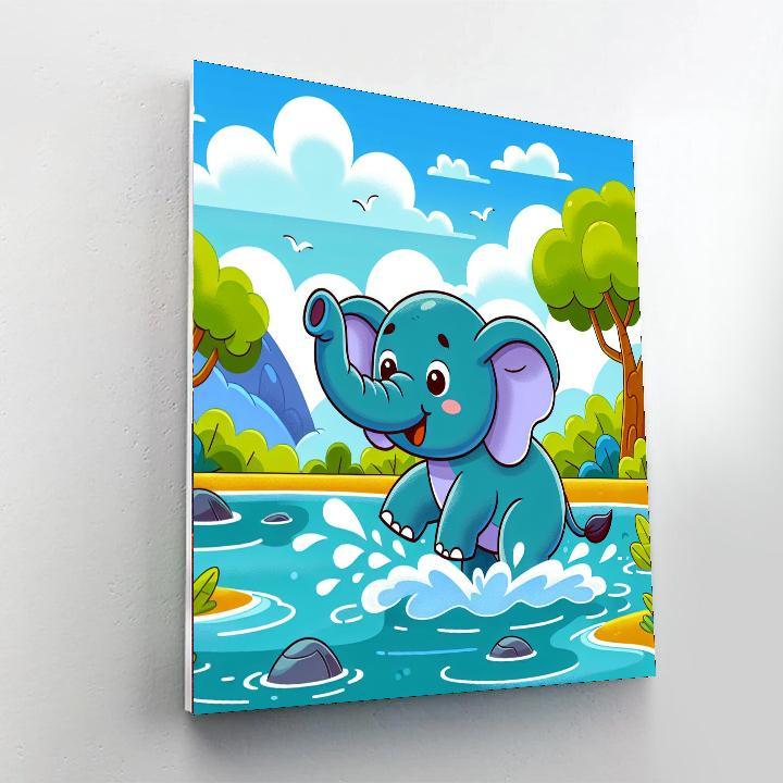 Adventurous Elephant Paint By Numbers