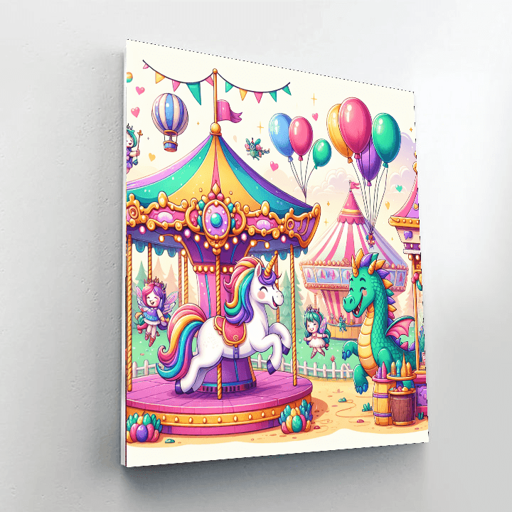Fantasy Creature Carnival Number Painting