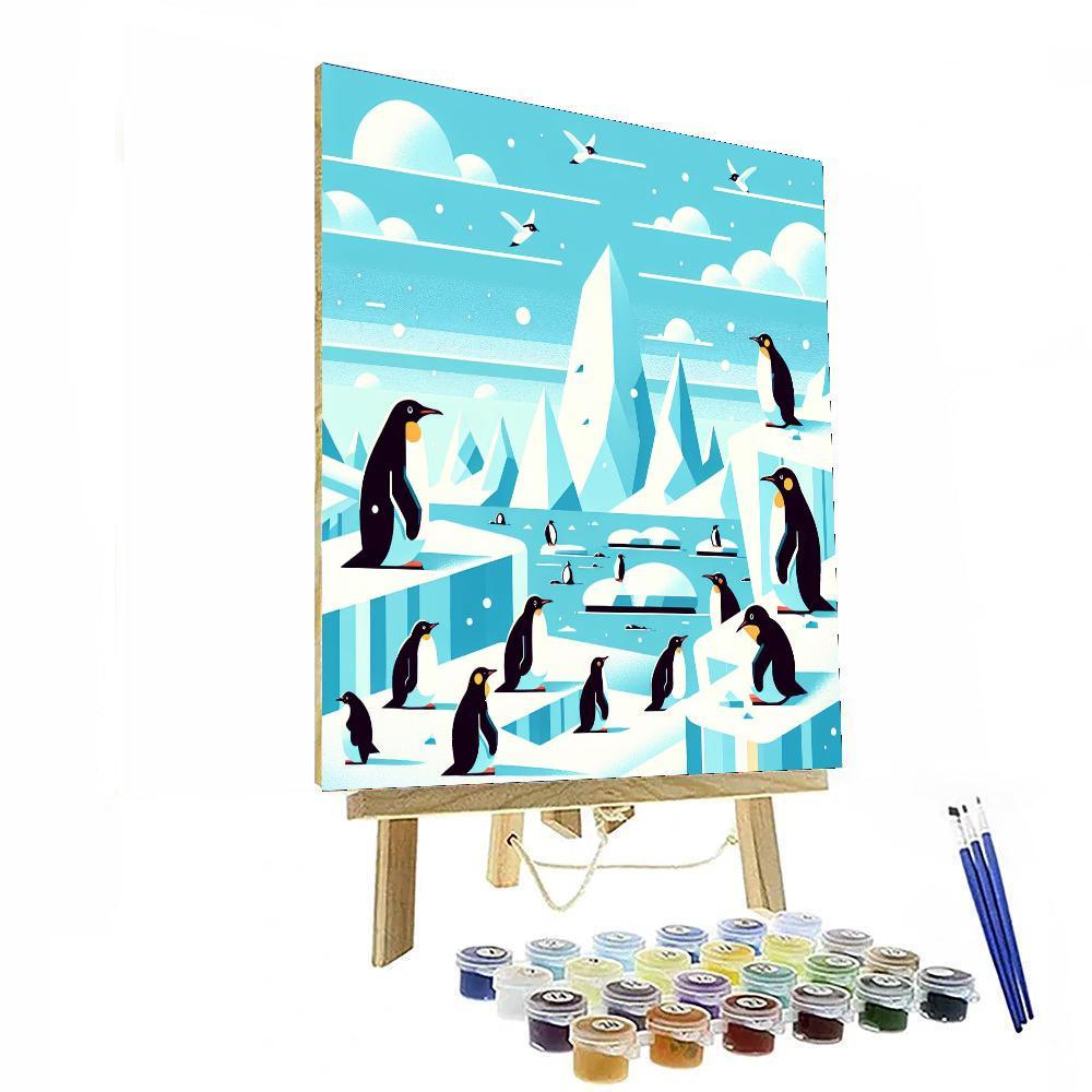 Penguin's Arctic Journey Paint By Numbers Kits