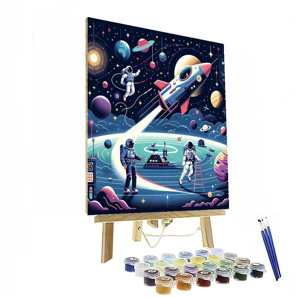 Space Exploration Voyage Paint By Color