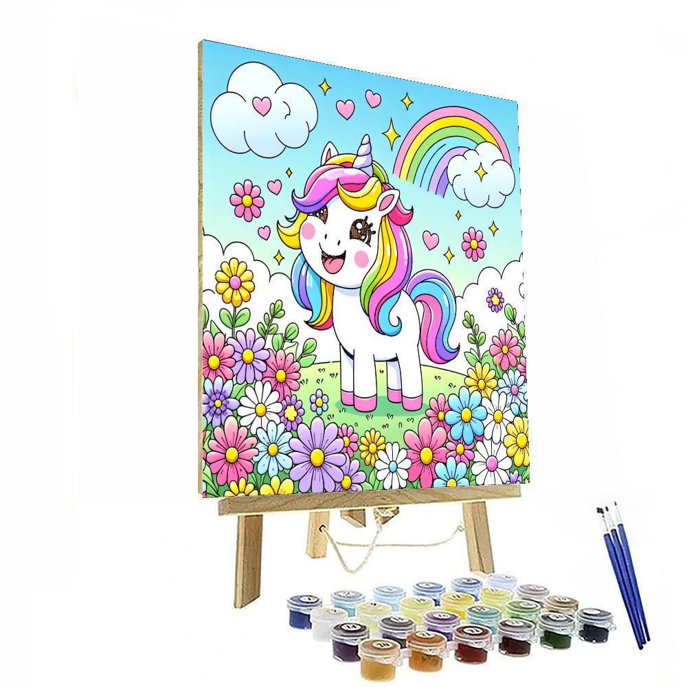 Giggly Unicorn Numbered Painting Kits