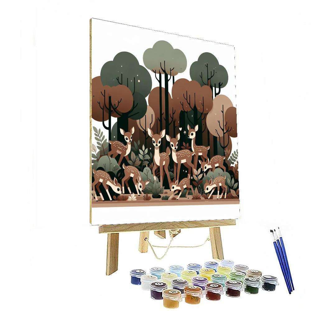 Fantastic Forest Fawns Paint By Color
