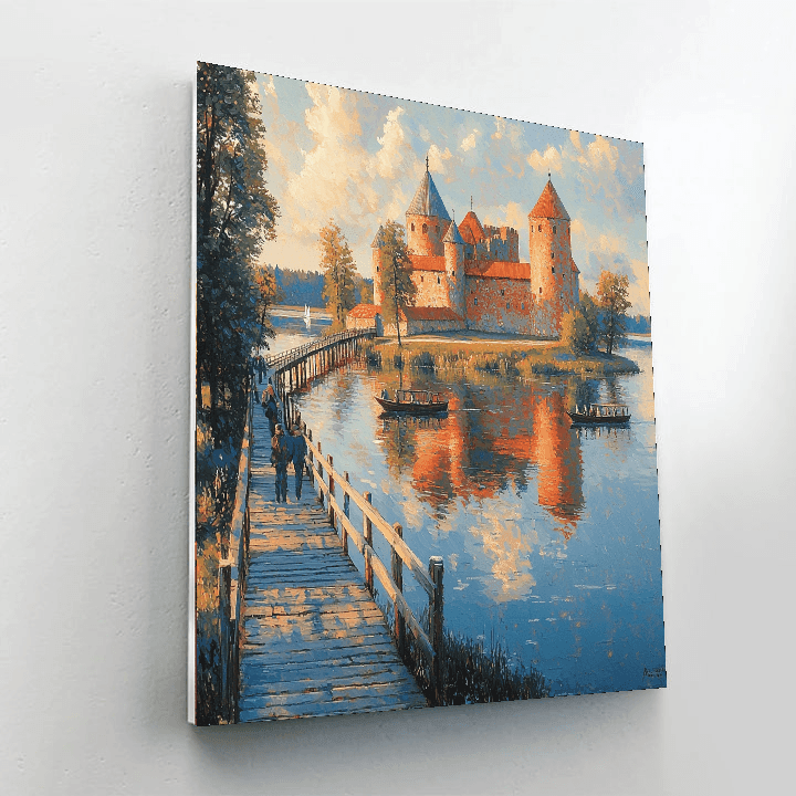 Trakai Island Castle - Lithuania Numbered Painting Kits