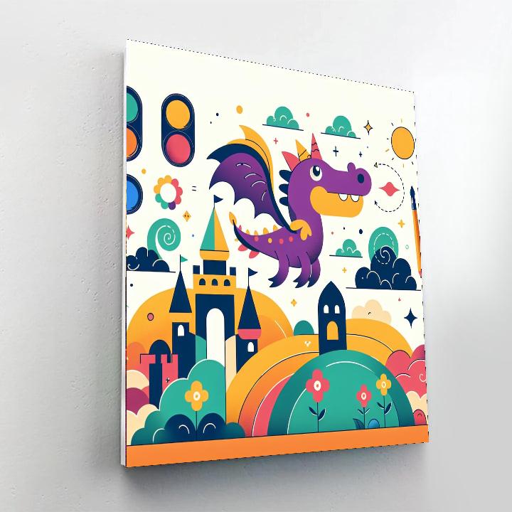 Mystic Dragon's Realm Painting By Numbers Kit