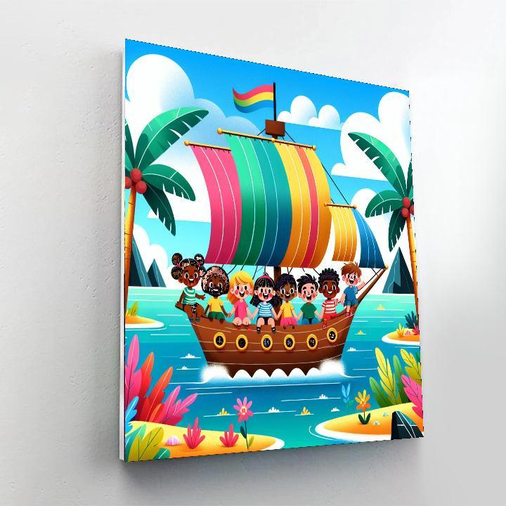 Journey To The Magic Islands Painting By Numbers Kit
