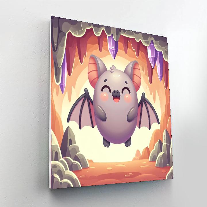 Bright Bat DIY Paint By Numbers