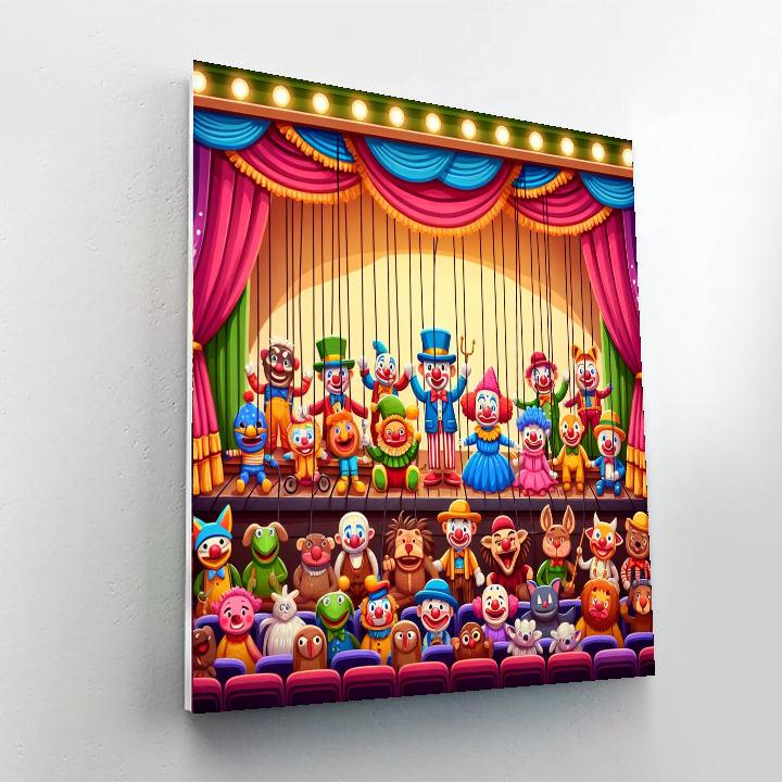 Puppet Theater Extravaganza Painting By Numbers Kit