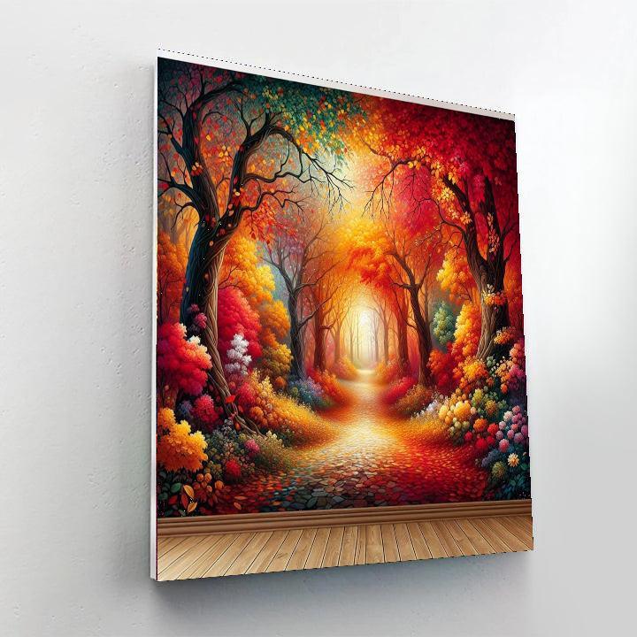 Magical Autumn Pathway Paint By Numbers Kits