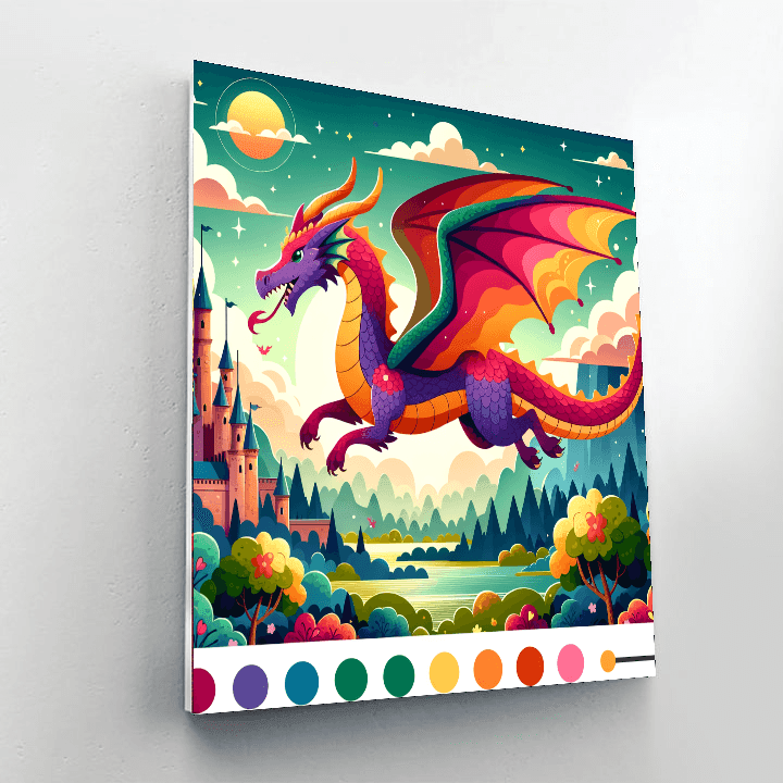 Mystical Dragon Tale Paint By Number