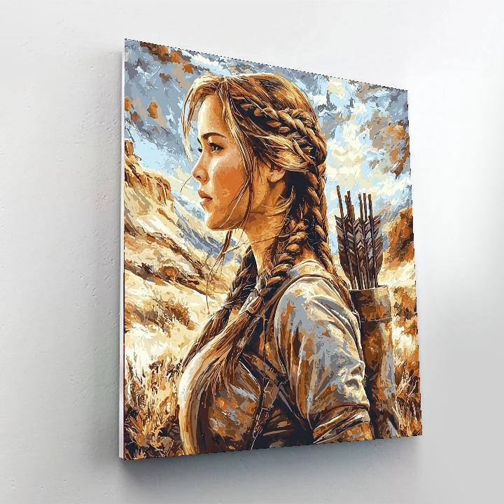 Jennifer Lawrence: The Fire Of A Hunger Games Icon Painting Number Kit