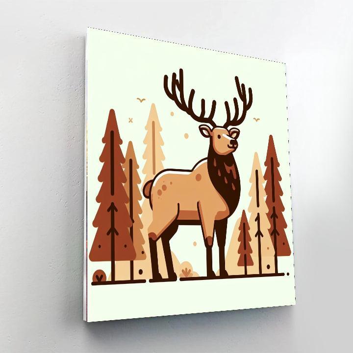 Ebullient Elk Numbered Painting Kits