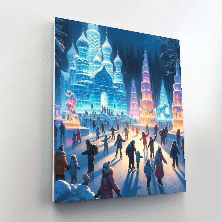 The Snow And Ice Festival DIY Paint By Numbers