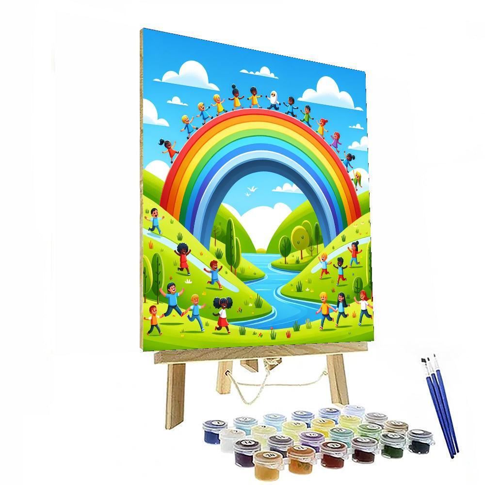 Charming Rainbow Bridge Numbered Painting Kits