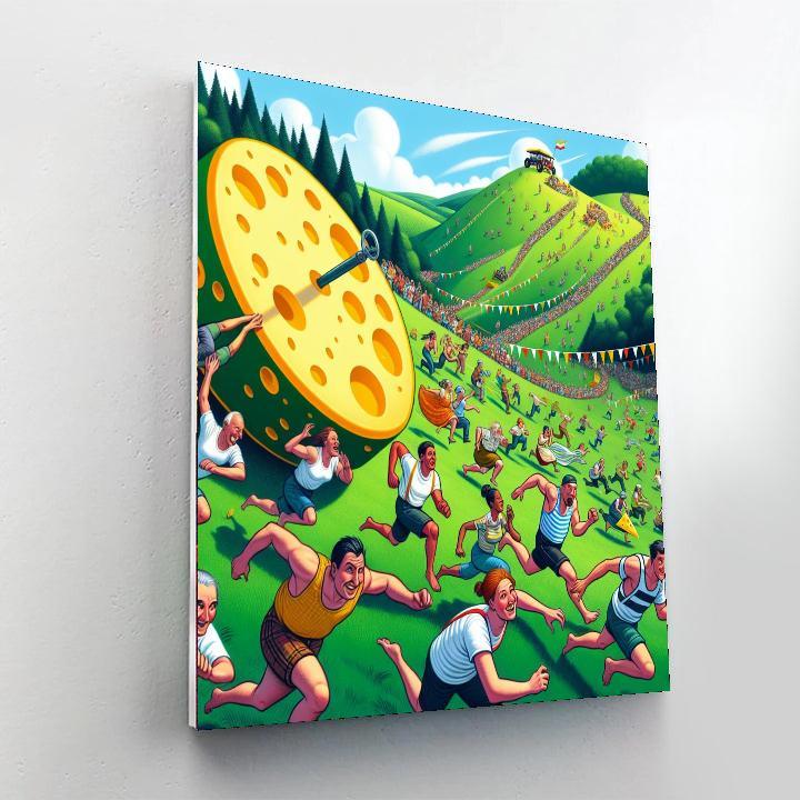 Cooper's Hill Cheese-rolling - United Kingdom Paint By Numbers