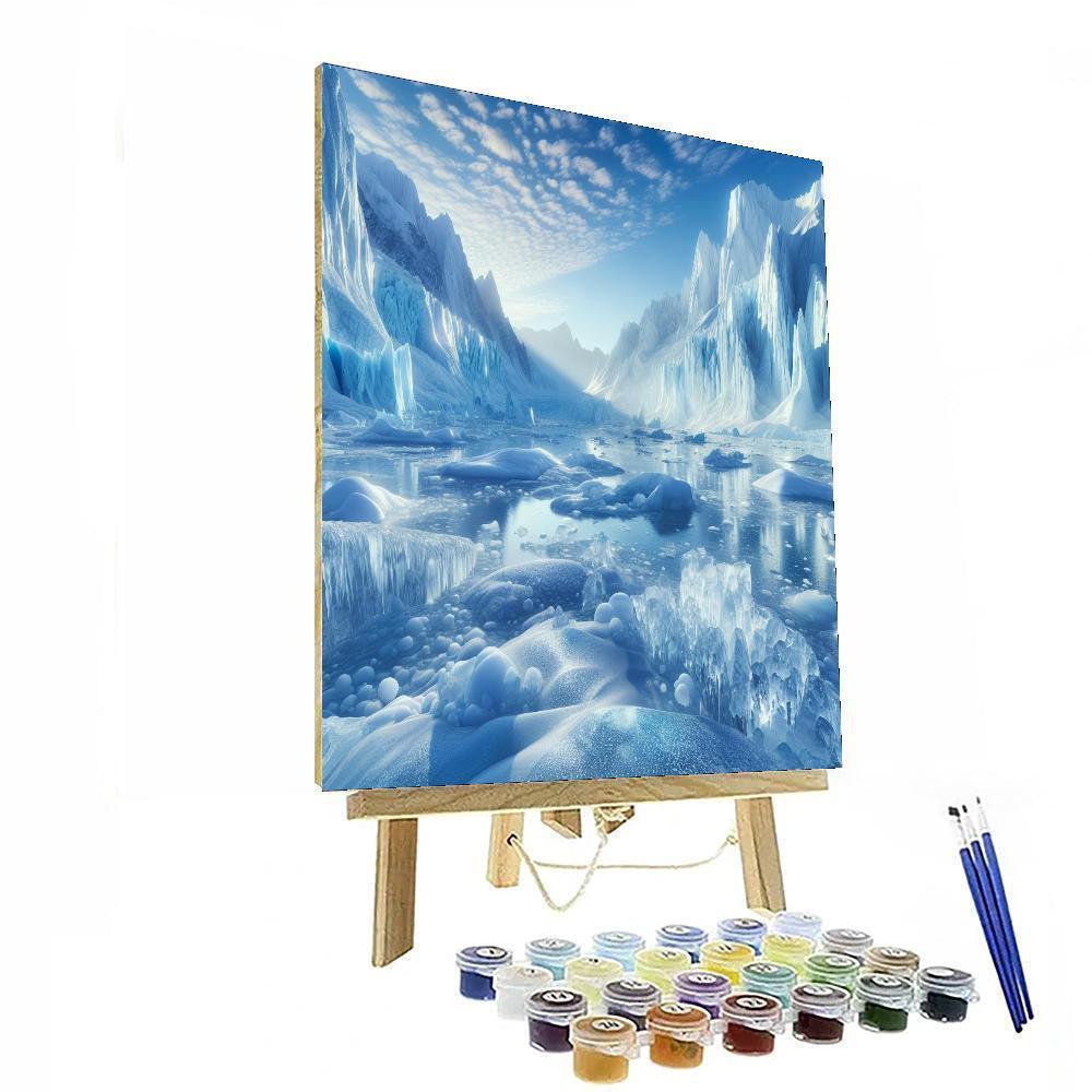 Majestic Glaciers Numbered Painting Kits