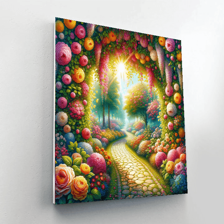 Mystical Garden Pathway Paint By Color