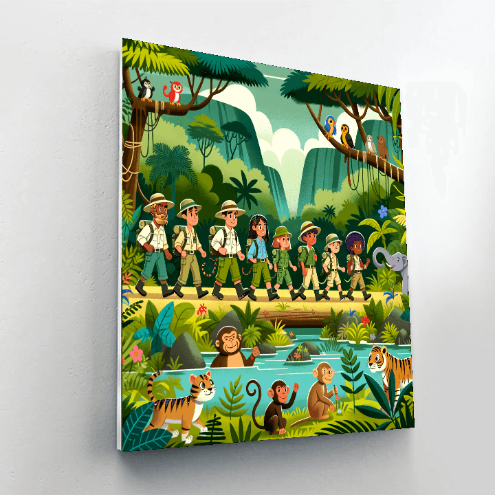Mysterious Jungle Expedition DIY Paint By Numbers