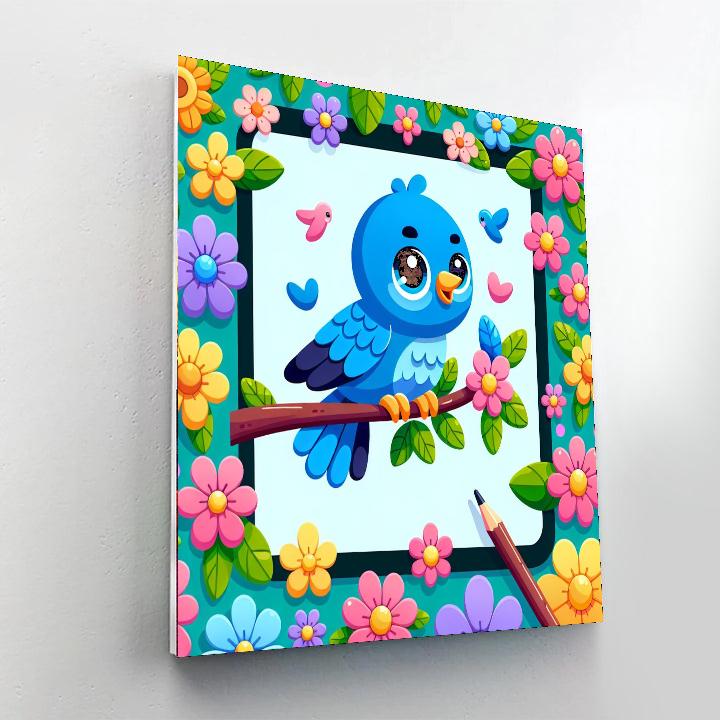 Breezy Bluebird Paint By Color