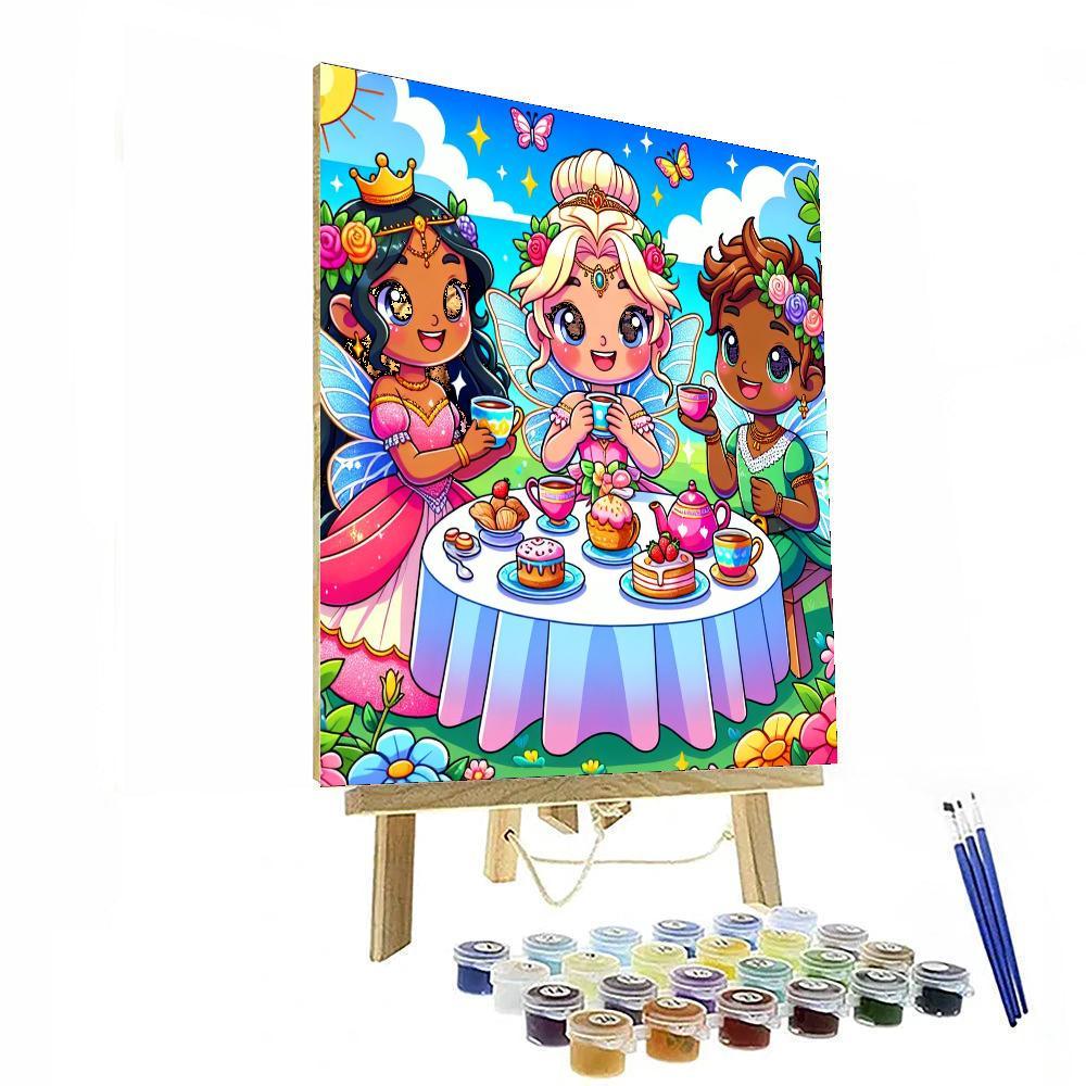 Magical Fairy Tea Party Painting By Numbers Kit