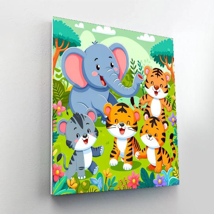 Adventure Animals Painting By Numbers Kit