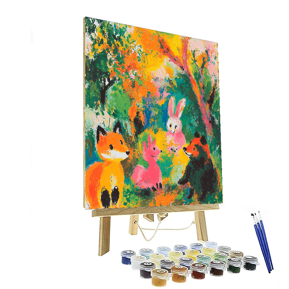 Marc Chagall Inspired Whimsical Animal Friends - DIY Painting By Numbers Kit