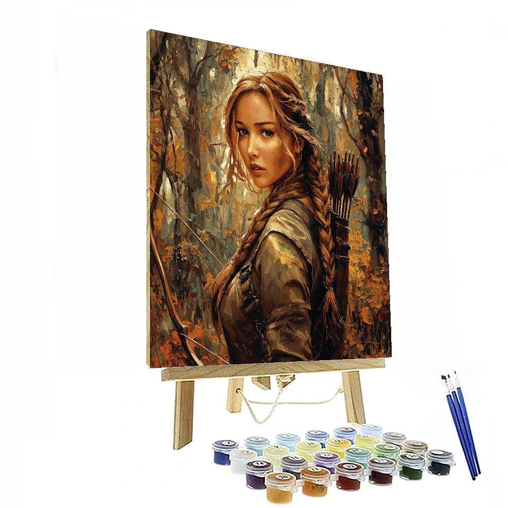 Jennifer Lawrence: Rising From The Ashes As Katniss Everdeen Paint By Numbers Kits