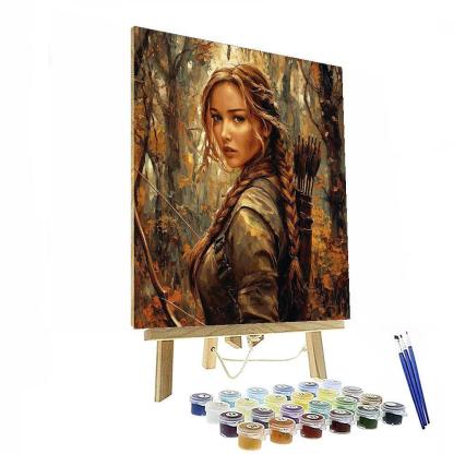 Jennifer Lawrence: Rising From The Ashes As Katniss Everdeen Paint By Numbers Kits