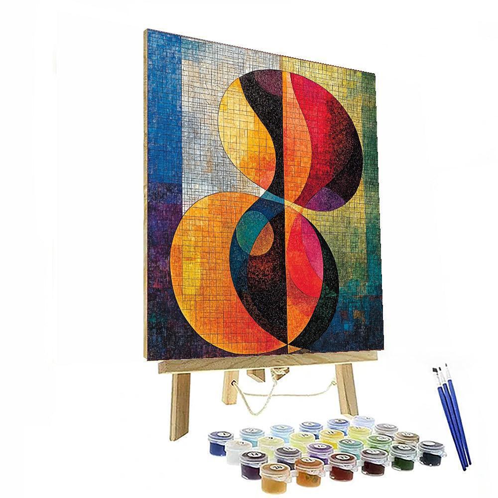 Paul Klee Inspired Lyrical Geometry  Paint By Numbers Art