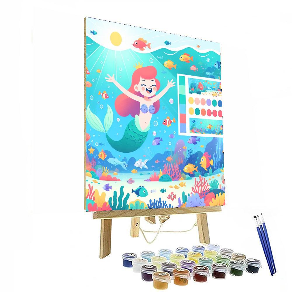 Merry Mermaid World Paint By Numbers Kits