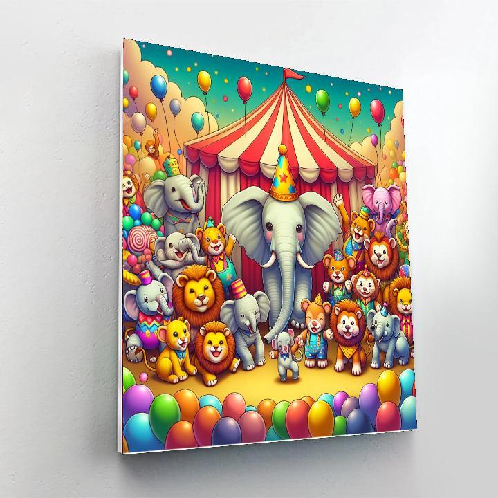 Animal Circus Paint By Color
