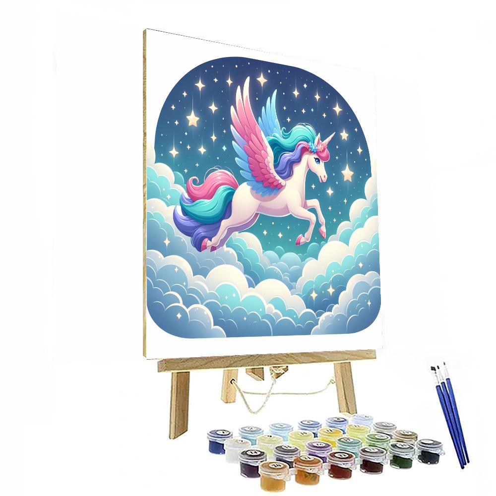 Skybound Pegasus Adventure Number Painting