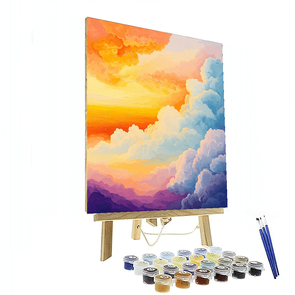 J.M.W. Turner Inspired Serenade Of The Sky  Paint By Color