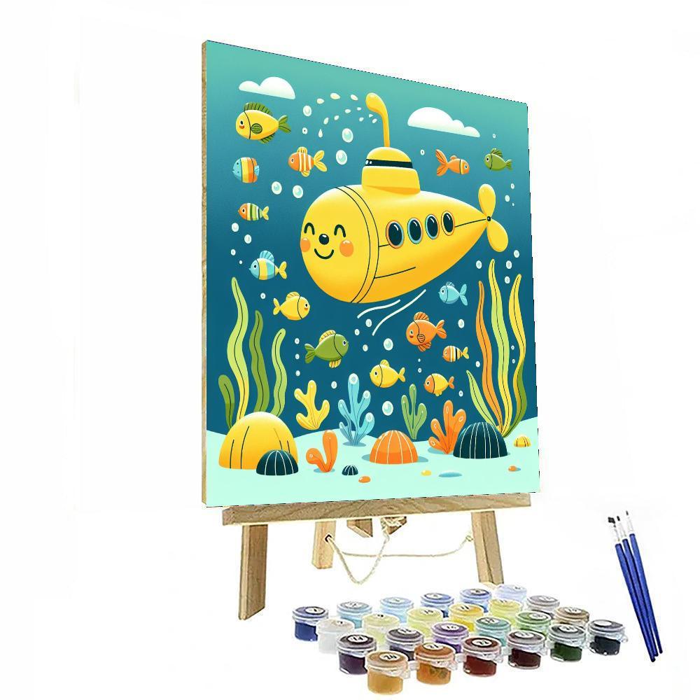 Ocean Wonders Submarine Numbered Painting Kits