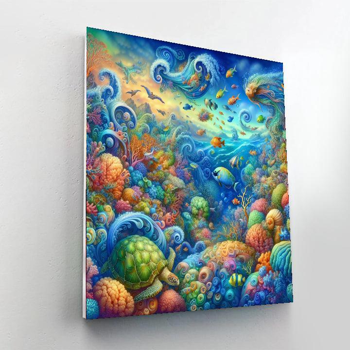 Ethereal Underwater Kingdom Paint By Numbers Kits