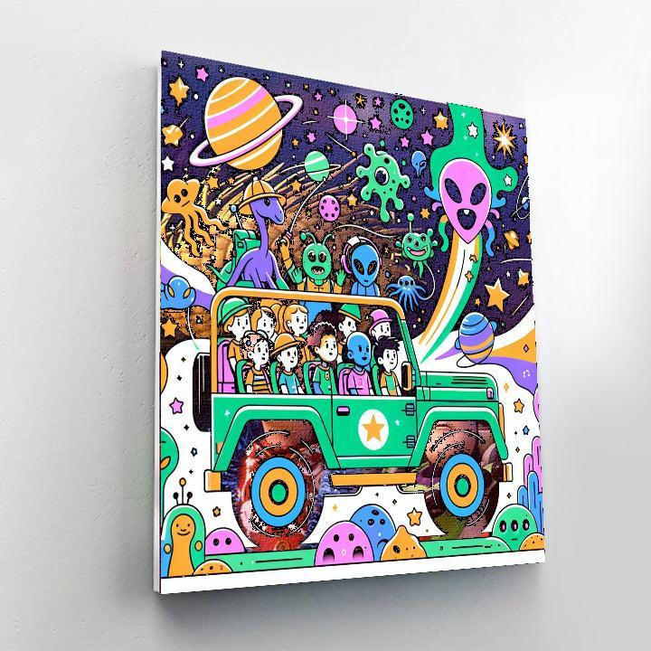 Space Odyssey Safari Painting Number Kit