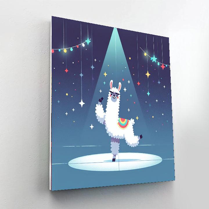 Silly Llama's Dance Party Paint By Color