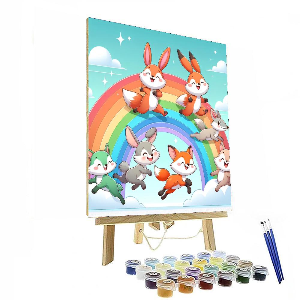 Radiant Rainbow Race Painting By Numbers Kit
