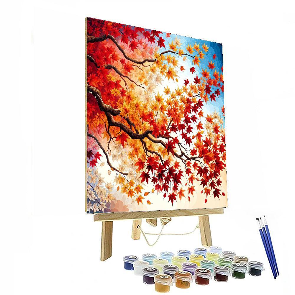 Timeless Autumn Leaves Numbered Painting Kits