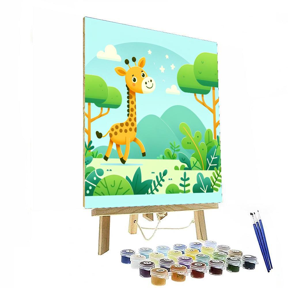 Giraffe's Jungle Expedition Numbered Painting Kits