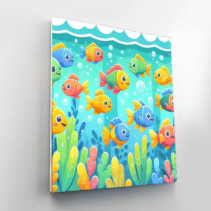 Fantastic Fishes Paint By Numbers Art