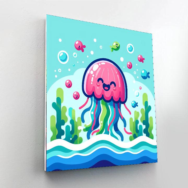 Silly Jellyfish Painting By Numbers Kit