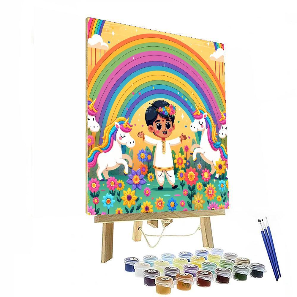 Unicorn Magic Land Numbered Painting Kits