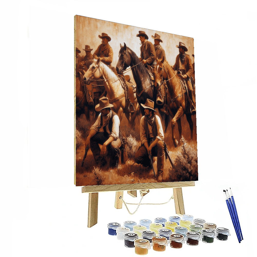 Spirited Wild West Number Painting