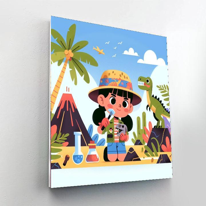 Dino Digs DIY Paint By Numbers